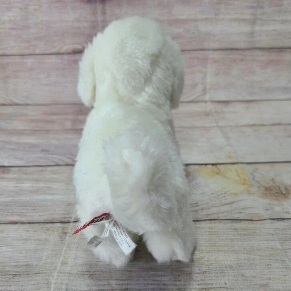 Douglas Cuddle Toy Plush Dog Stuffed Animal Bichon Frise White 8" 2014 #1749 - Picture 4 of 8